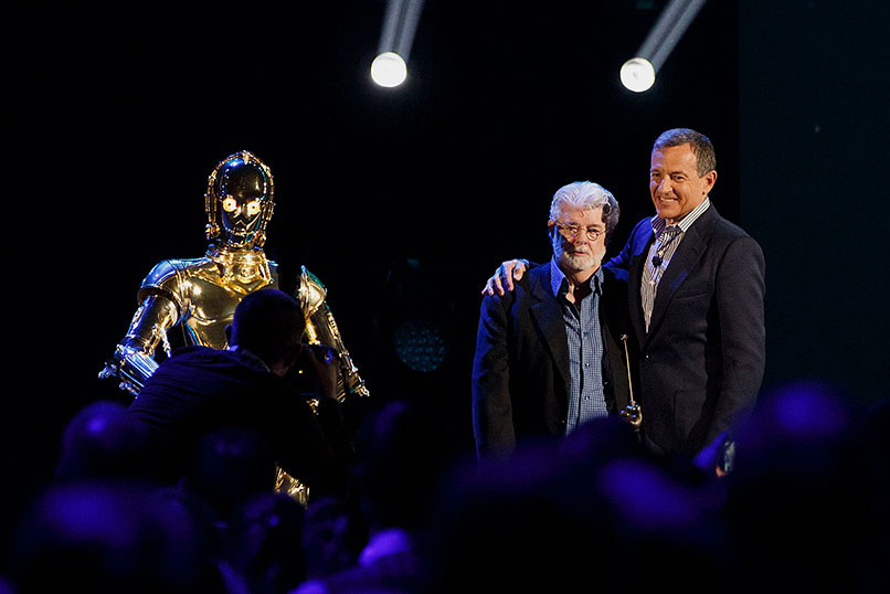 Disney's Bob Iger (right) knew George Lucas needed to protect his legacy.
