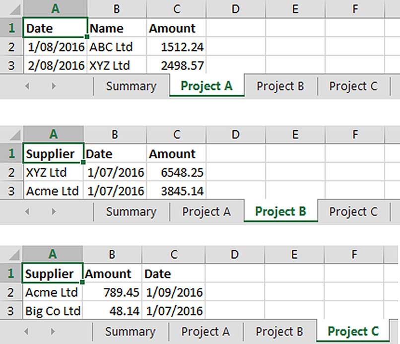 how-to-summarise-multiple-data-sheets-into-one-report-in-excel-intheblack