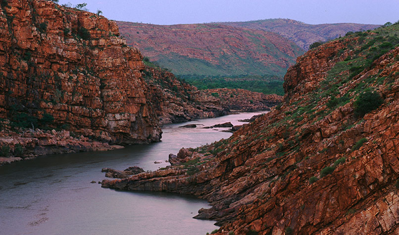 Environment versus water security. Plans to dam the Kimberley's Fitzroy River near Dimond Gorge have attracted controversy.