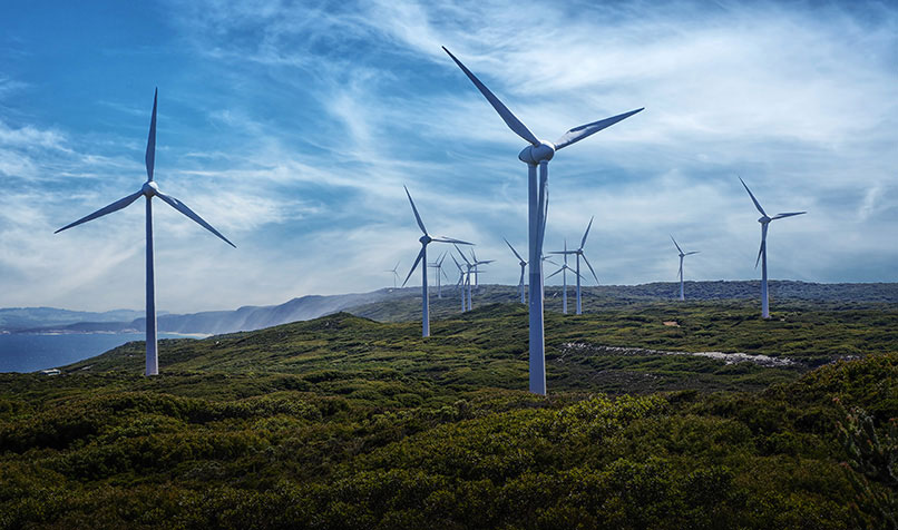 The Albany Wind Farm in Western Australia produces 80 per cent of Albany's power needs