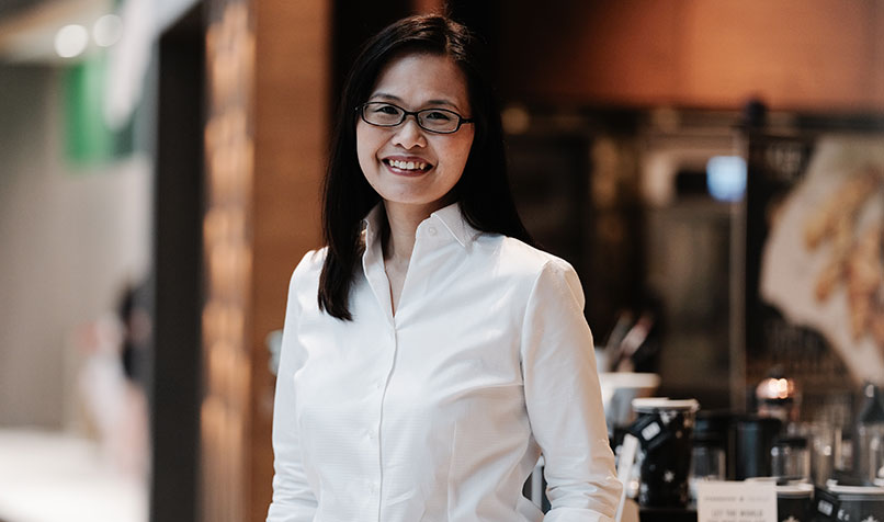 Karen Cheng CPA, finance director of Starbucks in Singapore. Photo: Rebecca Toh.