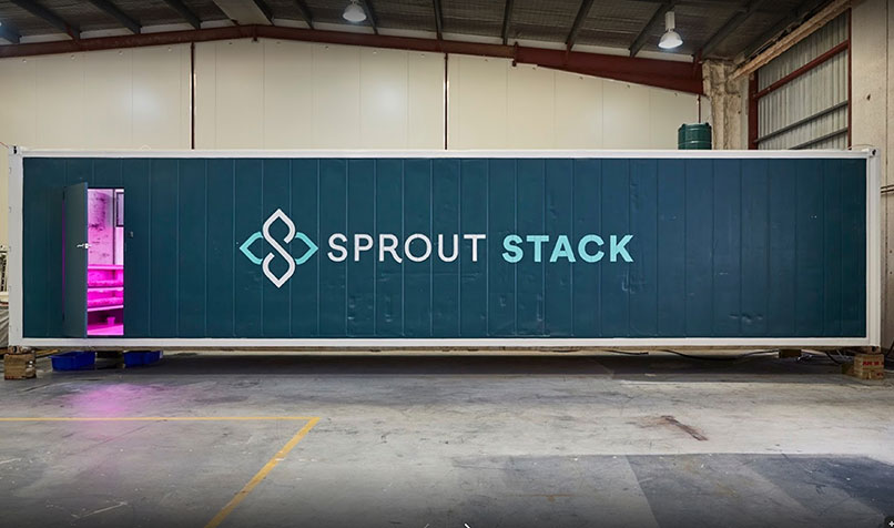 Sprout Stack Australia owns the country’s only commercial vertical farm.