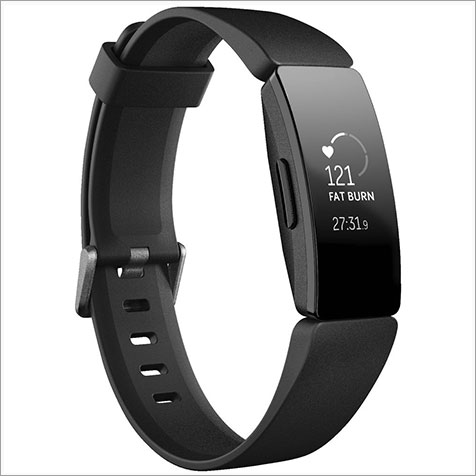 The Fitbit Inspire HR 2 fitness band offers a heart rate monitor and water resistance up to 50 metres.