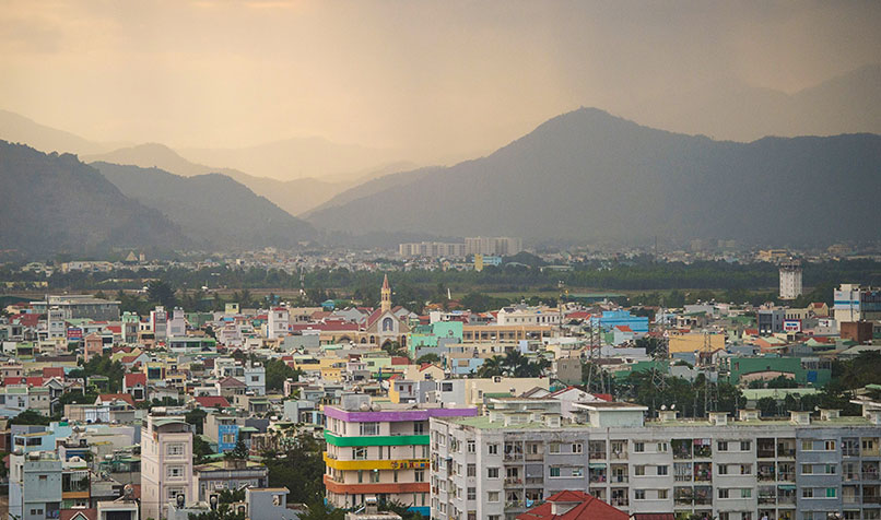 The Vietnamese city of Da Nang, the largest city in central Vietnam and one of the country’s most important ports.