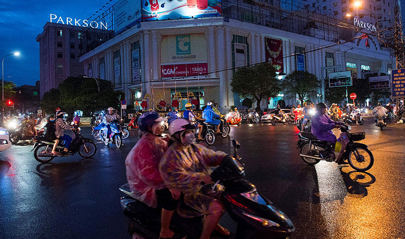 The bustling central Vietnamese city of Da Nang in November 2017, during the Asia-Pacific Economic Cooperation summit.