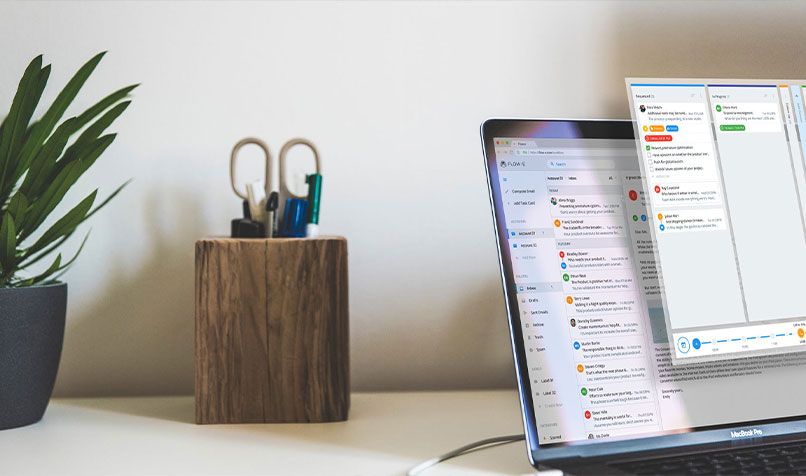 Flow-e turns your Outlook inbox into a Kanban-style task management app.